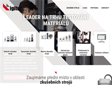 Tablet Screenshot of igitur.cz